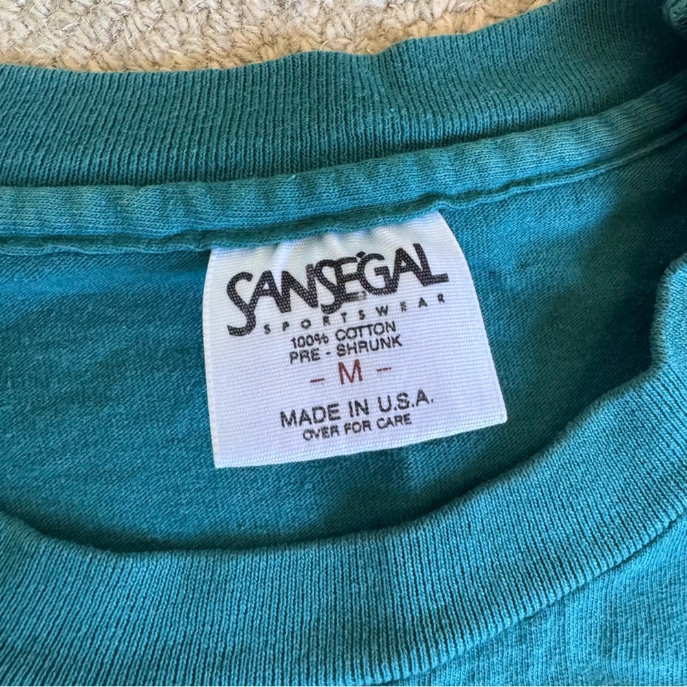 Vintage Single Stitch Florida Shells Cropped TShirt Sansegal Tag - Picture 5 of 6
